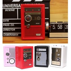 소형금고 레트로 다이얼 라디오 메탈 미니 보석금고 저금통 101426, 소형금고 레트로 다이얼 라디오 메탈 미니 보석금고 저금