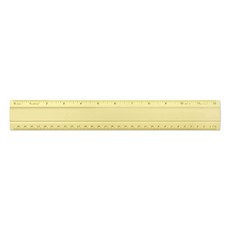Alumicolor 알루미늄 책상 및 사무실 눈금자 30.5cm(12인치) 골드, Alumicolor 알루미늄 책상 및 사무실 눈금자,