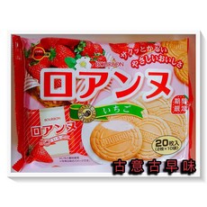 北日本 古意古早味 布如蒙法蘭酥 草莓味 142g, 1個