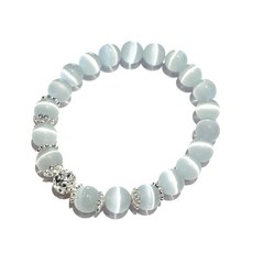 清冷感滿分!高冰種貓眼石手串簡約古風國風新中式文玩ins小衆手鍊