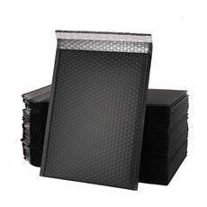 쿨팩토리 택배 포장 뽁뽁이 에어캡 안전봉투 블랙, 10매