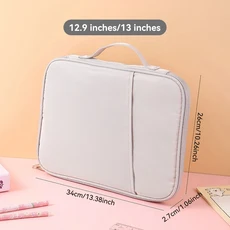 IPad Pro 용 태블릿 슬리브 백 12 9 11 13 2025 케이스 Air 10.9 인치 M2 10th 9th 8th Generation Cover B, 03 White Large