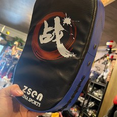 zsen 踢靶 空手道格鬥訓練 弓形腳靶 跆拳道武術練習訓練靶, 1個, 藍色-單個價格