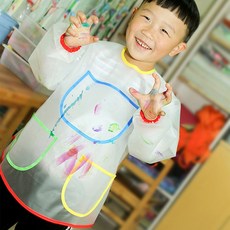 兒童繪畫防污反穿衣 防髒圍裙 畫畫衣 圍兜兜 【G075】Color me, 隨機, 角色(圖案)