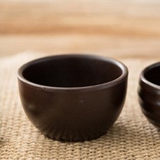 [형제주방] 이천도자기 자연옹기 동동주 방구리 1500ml 항아리 그릇 막걸리잔 식혜 사발 전통주, 1개, 04. 옹기 동동주잔 - A타입