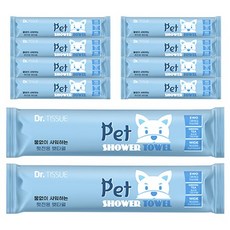닥터티슈 펫 샤워 타월 10p, 혼합색상, 10개