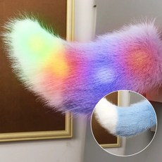 화려한 리모컨 전동 자동차 꼬리 푹신한 자전거 흔들리는 움직이는 자가 접착식, 1개, 8. Blue White