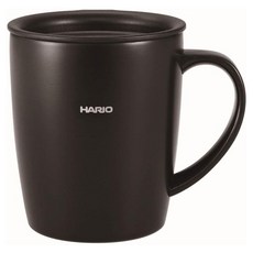 HARIO 好璃奧 馬克杯瓶 黑色 300ml HARIO 附蓋保溫馬克杯 SMF-300-B, 請參考詳情頁, 1個