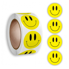 HL 옐로우 스마일 스티커 2.5cm, 1개