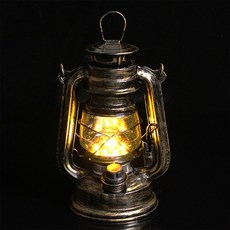 시월 LED 캠핑램프 12x19cm 브라스 웜색전구 야외조명