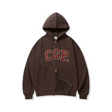 브랜드정품 코드그라피 CGP 아치 로고 후드 집업_초코 브라운 337304