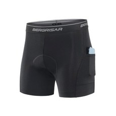 포켓 바이크 자전거 언더숏을 착용한 남성용 BERGRISAR 3D 패딩 바이크 반바지 ssZB