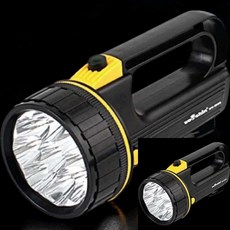 LED 9구 블랙 원터치 손전등 LED등 간편한손전등 캠핑손전등 자전거랜턴