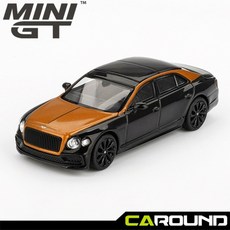 미니지티 991 1:64 벤틀리 플라잉 스퍼 - 오렌지 플레임 / 오닉스 좌핸들, 1개