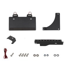 TESIN 자동차 후면 라이센스 플레이트 홀더 브래킷 스즈키 지미 JB74 2019 Up 외부 액세서리, Black, 1개