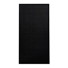 金屬磁吸洞洞板 工具收納神器 耐重強化, 黑  40*60【附贈金屬掛鉤10根】, 1個