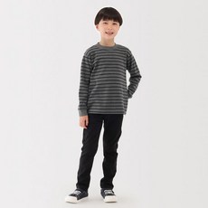 [무인양품] 키즈 양면 기모 크루넥 긴소매 긴팔 티셔츠 CB1P7A5A 476405