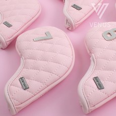미르오름 베누스 퀼팅 골프 아이언커버, 4번 핑크
