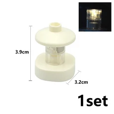 큰크기 빌딩 블록 가구 집 TV 램프 울타리 의자 테이블 대형 조립 피규어 장난감 Duploes와 호환, 14 Lamp White