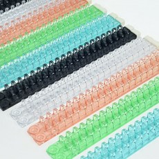 이글바인더 A5 20공 똑딱 루즈리프 집게링 9mm 13mm 원터치 루즈링 투명 플라스틱 다공 셀프 제본, 20공 13mm 투명