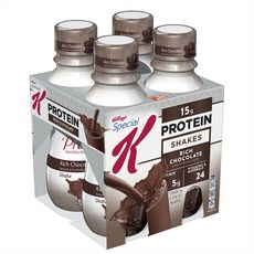 Kellogg's 家樂氏 巧克力蛋白奶昔, 4瓶, 296ml