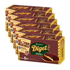 오리온 닥터유 다이제 초코, 312g, 6개