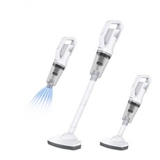 SUITU 手持無線吸塵器 12000Pa 強勁吸力 家用車用兩用, 白色, ST-6101EG