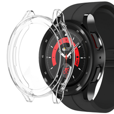 TAOMI B-Shield Galaxy Watch5 Pro 軟質全保護殼 2 件, 透明, 黑色