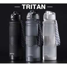 台灣現貨 附發票 ღ Tritan運動水壺 美國進口材質 防摔 防漏 健身水壺 磨砂灰 700ml 如圖, 1個, 1.5L