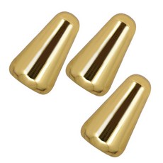 3개 메탈 기타 스타일 픽업 교체 스위치 일렉트릭 기타용 부품 시프트 기어 팁 EPI LP 노브, 3PCS Gold