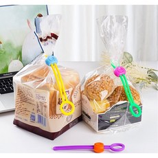 밀봉스트랩 봉지집게 과자집게 케이블 올인원 타이 전선정리 실리콘 10p, 10개