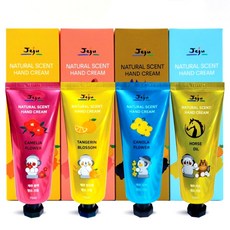 제주 핸드크림 동백 한라봉 마유 유채 4종 세트, 4개