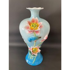 東昇瓷器 荷花手繪浮雕大花瓶, 1個