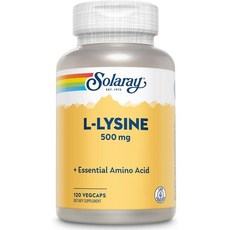 솔라레이 L-라이신 500mg SOLARAY L-Lysine, 1개, 120정