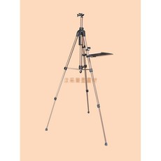 汶采 鋁合金寫生畫架(圓管) 畫架托盤 香檳色, 詳見包裝