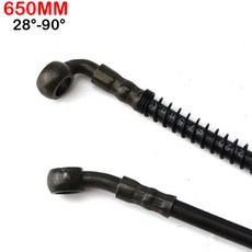 유니버설 블랙 550mm-2200mm 땋은 강철 유압 브레이크 호스 라인 케이블 오일 호스 오토바이 ATV 이동 카트 버기 쿼드 자전거