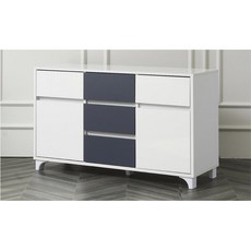 모슬리 안방 높은티비장 1150 3단서랍장 심플TV다이, 화이트