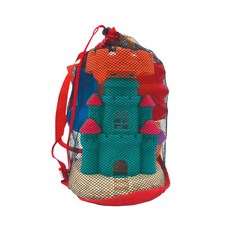 沙灘玩具城堡組，兒童玩沙工具，海灘城堡模具，附網袋, 城堡建造組, 400g, 1套