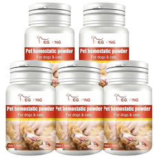 LYEGBONG 寵物止血粉 50g 犬貓適用, 5個