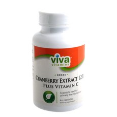 viva vitamins 無麩質蔓越莓萃取物維他命C膠囊, 1個, 60 件