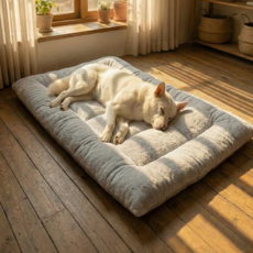 멍담 강아지 대형 방석 대형견 푹신 쿠션, 1개, 그레이