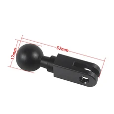 Gopro 액션 카메라 용 17mm 볼 헤드 어댑터 클립 마운트 더블 소켓 1/4 나사 변환기, 01 자동, 01 China Mainland, 07 Mount B for gopro