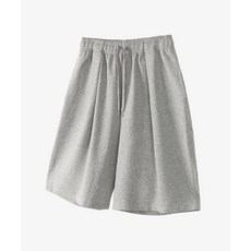 TOFFEE 원턱 하프 스웻 팬츠 (MELANGE GREY) T3S-OTHSPT14 441984