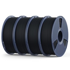 선루 PLA 매트 필라멘트 1.75mm 번들 3D 프린터 번들 멀티컬러 깔끔하게 감김 250g 스풀 8롤 블랙+화이트+그레이+클라인 블루+올리브 그린+레드+오크+라벤더, F-mattepla-4kg-black+black+bla