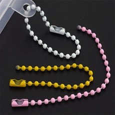 지고지순 칼라 구슬줄 1P 구슬체인, 화이트