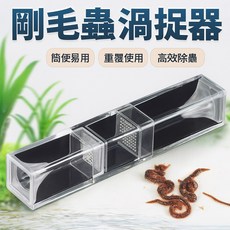 渦蟲誘捕器 剛毛蟲/沙蠶 物理誘捕 水族缸除害 透明觀察設計, 1個