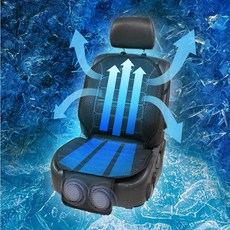 디엘 3D 듀얼모터 쿨썸시트 바람방석 12V-24V겸용 통풍시트 쿨링시트, 1개