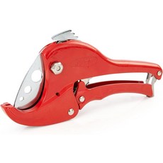 TOOLS 24522 헤비 듀티 래칭 호스 커터 고무 및 PVC 파이프 절단 도구 최대 1-12인치 OD 와이드 훅 죠가 튜브를 단단히 고정합니다