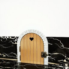 고양이와 마우스 스위치 스티커 소켓 장식 패널 장식 도어 스티커는 제리의 귀여운 것들을 방해하지 않습니다 네일 프리 라이트 럭셔리에 적합, 라이트브라운도어메탈핸들