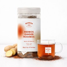 레드보스 진저 블렌딩 루이보스 티 생강차, 1개, 20개입, 2.5g